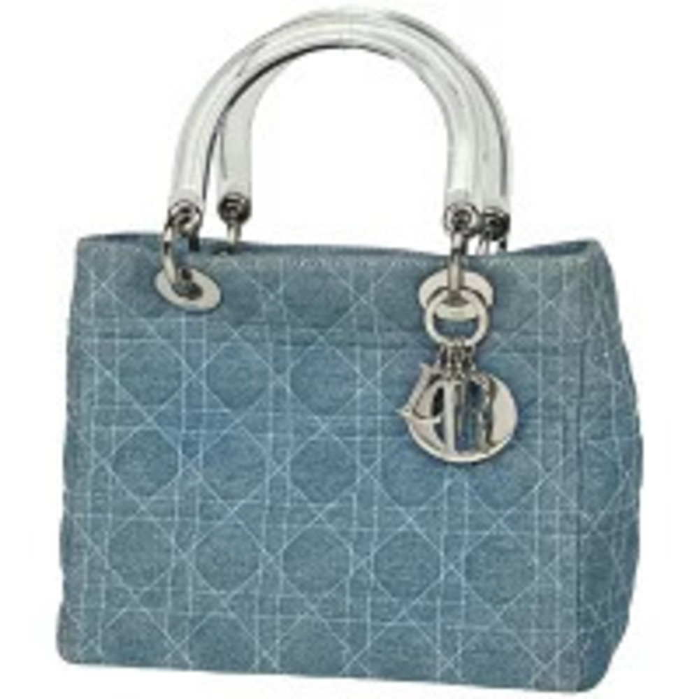 Christian Dior Lady Cannage handbag denim blue